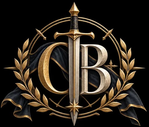 Order of Battle crest: sword through O and B, gold laurels